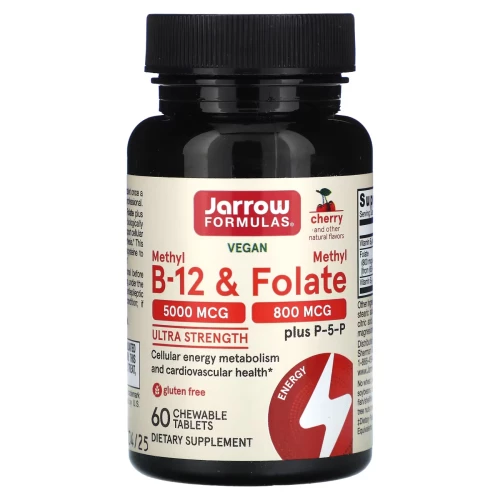 Jarrow - Methyl B-12 & Methyl Folate 800 mcg - 60 tabletek